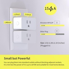 Zwave Plug 800 Series Energy Monitoring Power Meter ZWave Outlet MP31ZP