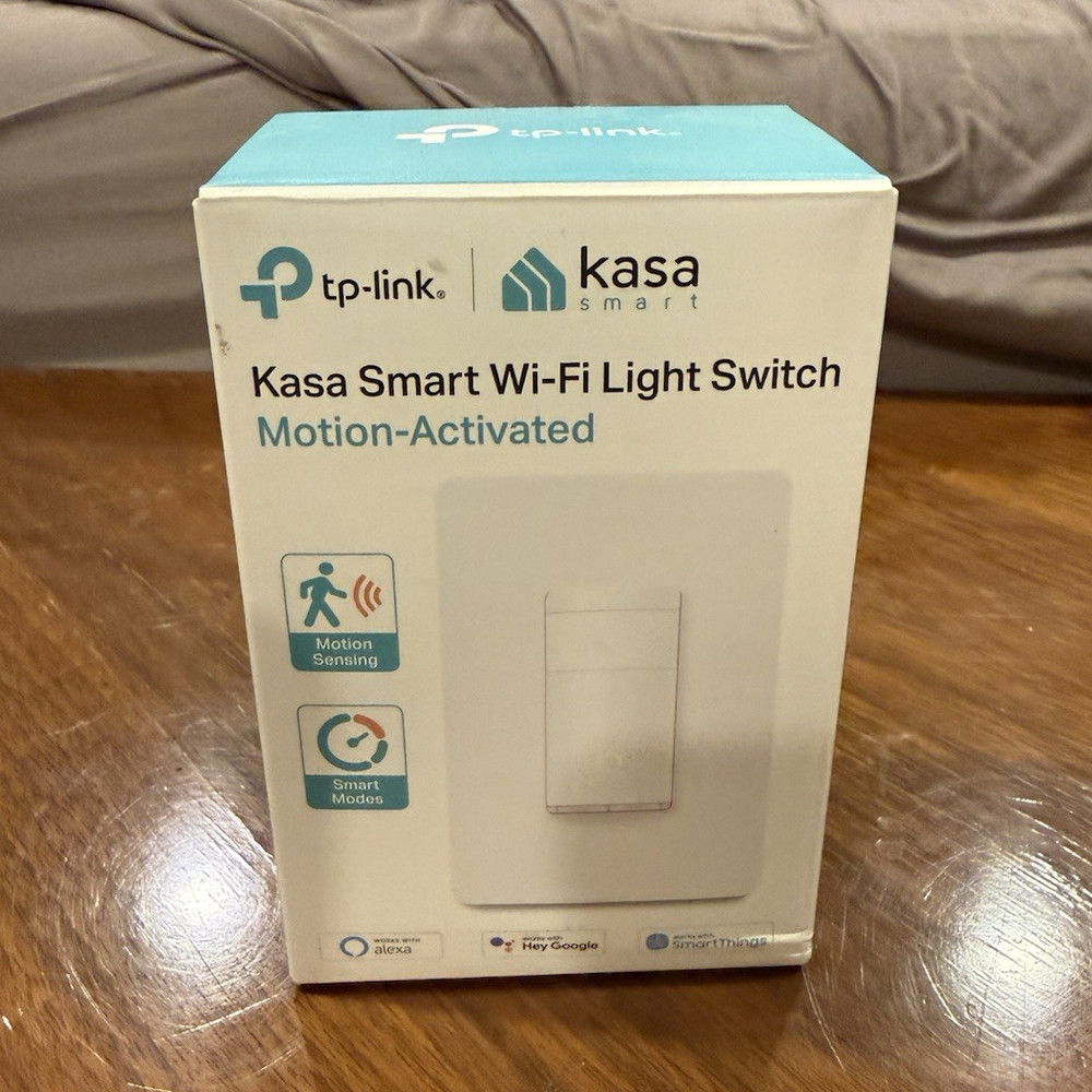 TP-Link Kasa Smart Wi-Fi Motion-Activated Light Switch KS200M White Decorator