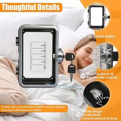 Timer Switch Lock Box Cover with Key, Child Proof Wall Timer Switch Protector…