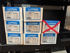 Lutron Homeworks QS RF Hybrid seeTouch 6 Button Keypad HQRD-H6BRL-SW – $560/Each