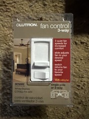 Lutron CTFSQ-FH-WH Fan Control Slide, White –