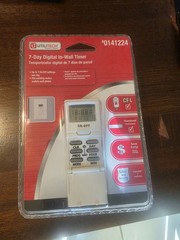 Utilitech In-Wall 7 Day Indoor Digital Timer 0141224 On Off Settings New Sealed