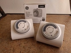 GE Indoor Plug-In 24-Hour Mechanical Timer (2-Pk) White 56177