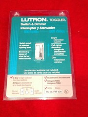 Lutron Toggler TG-603PH-WH 3-way Dimmer in White (LS1)