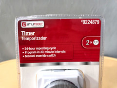 Utilitech 15-Amp 2-Outlet Mechanical Residential Plug-in Function Timer #0224879