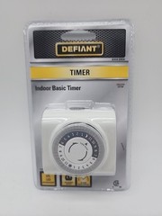 Defiant 544068 Indoor Basic TIMER 24-Hour Programmable 1875W Plug-In White NEW