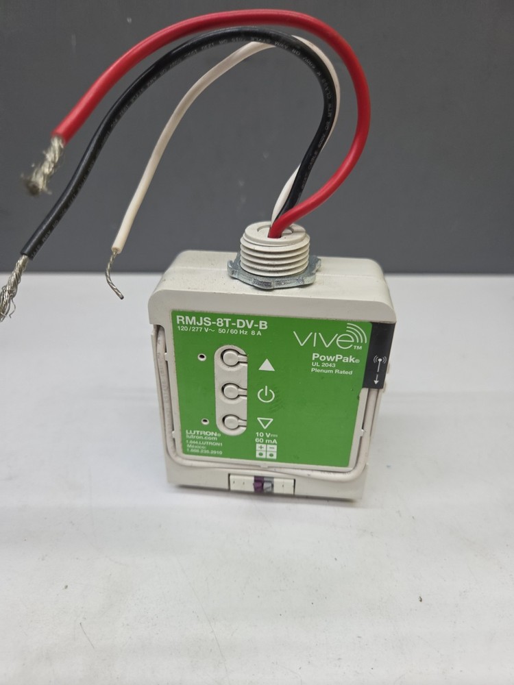 Lutron Vive RMJS-8T-DV-B Power Pack Dimming Module with 0-10 Volt