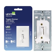 Toggle Slide LED Advanced Dimmer Switch for 150W Dimmable LED, Halogen and In…