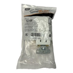 Hubbell RCD108W Combination Decora Single Pole Switch and Outlet White