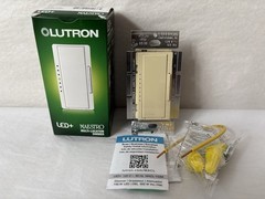 New Lutron Maestro Dimmer MACL-153M-IV Single Pole 3 Way Ivory (SH1)