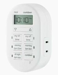 myTOUCH Smart 26892 Simple Set Indoor Digital Timer 1-Outlet Plug, White