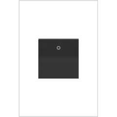 Adorne Paddle 15 Amp Single Pole/3-Way Rocker Light Switch with Microban, Graphi