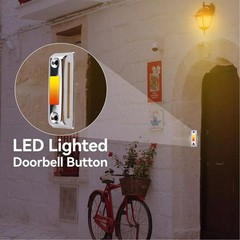 Convenient LED Light Doorbell Button for Easy Installation and Replacement