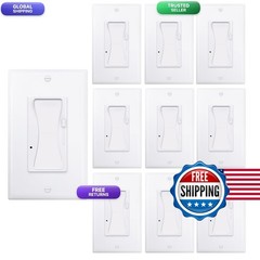 Anyenjoy Dimmer Light Switch 3-Way Single Pole Slide Dimmer Compatible 150W