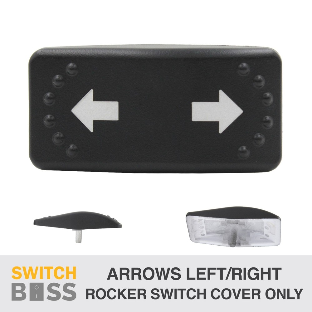HORIZONTAL LASER ETCHED Rocker Switch COVER Only for 2 Way 3 Way LED Toggle