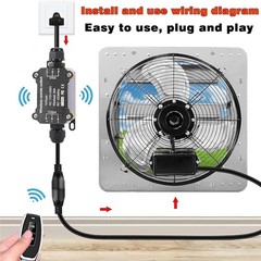 AC110V Waterproof Wireless Remote Control Power Switch with 164ft Long Range New