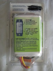 Leviton Decora RTD01 WHITE = 300W 1.5 amp fan speed control dimmer switch = NEW