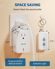 DEWENWILS Indoor Remote Control Outlet, Expandable Remote Light Switch Kit, W…