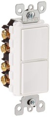 Leviton 20 Amp, 120/277 Volt, Decora 3-Way / 3-Way AC Combination Switch