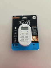 My Touch Smart By Jasco GE 26892 Indoor Simple Plug-In Digital Timer White – New