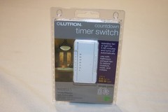 LUTRON Countdown Timer Switch 3 amp 600 watt Fan/Light Single Pole 5-60 Minutes