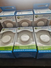 6 – LED Light Dimmer Switch VIRIBRIGHT Pushbutton On/Off Rotary -SHIPS SAME DAY