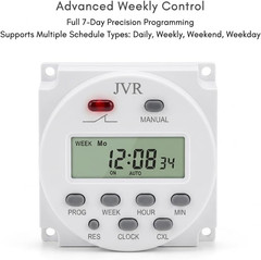 12V Timer Switch – Programmable, DC/AC/Solar Battery Powered | 12 Volt JVR Timer