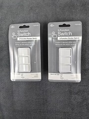 (2) ~ 3-Function Rocker Combination Switch in White (120-Volt, 15 AMP)