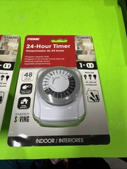 Prime Indoor 24- Hour Timer #0148297 New In Package Lot Bundle Of 2 Timers