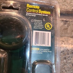 Wireless Stanley Remote Control System Indoor/Outdoor 50 Foot Range (C11)