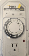 IPOWER 24-Hour single outlet Timer, For Indoor use