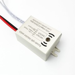 4Pcs LED Sound & Light Control Switch 220V, Voice Activated, White