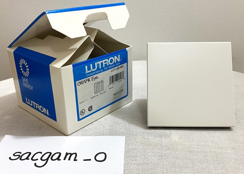 LUTRON GRAFIK Eye LUT-LBX-WH Minimum Load Interface 120V, 50/60 Hz White.