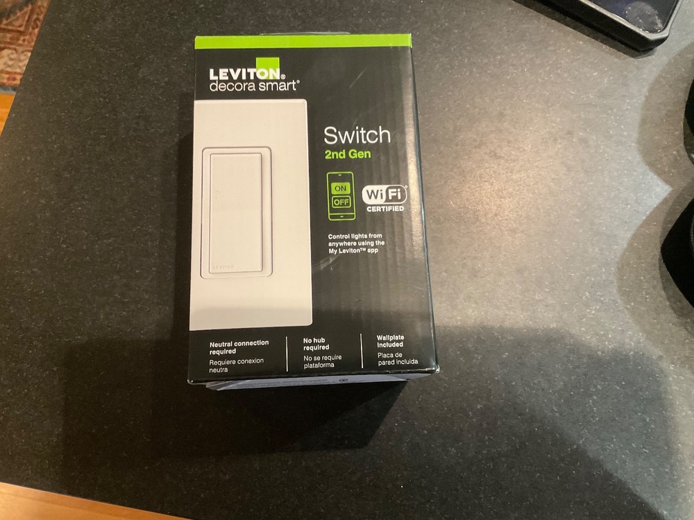 Leviton D215S-R02-1RW Decora Smart Gen. 2 Wi-Fi Switch – White