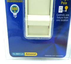 (2) Leviton 6631-LA Single Pole 600W Dimmer w/ Optional Locator Light &Wallplate
