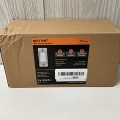 Bestten 10 Pack Dimmer Light Switch Single-Pole or 3-Way Dimmer Switches 120V