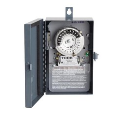 TORK 1109A-O 40 Amp 24-Hour Indoor/Outdoor Mechanical Timer Switch