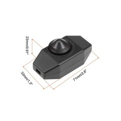 Rotary Cord Switch AC 250V 2A Slide Control 100W Lamp Dimmer Switch, [for Hom…