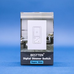Super Slim Digital Led Dimmer Switch Bestten MCU Dimming Screwless Wall Plate