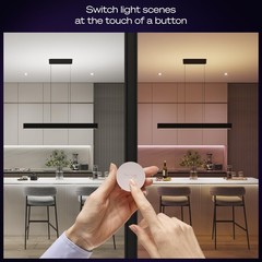Philips Hue Wireless Smart Light Switch Button White 1 Pack Portable And