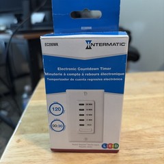 Intermatic EC200WK Indoor Countdown Timer White FREE SHIPPING