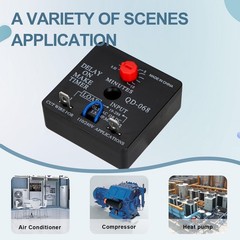 Delay On Make Timer 2 PCS QD-068 0.03 to 10 Min Adjustable 19-288 VAC/DC