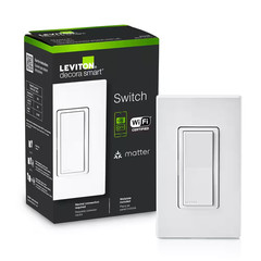 Decora 15Amp Smart Light Switch White, Wi-Fi, On/Off Control Lights/Fans, Gen Us