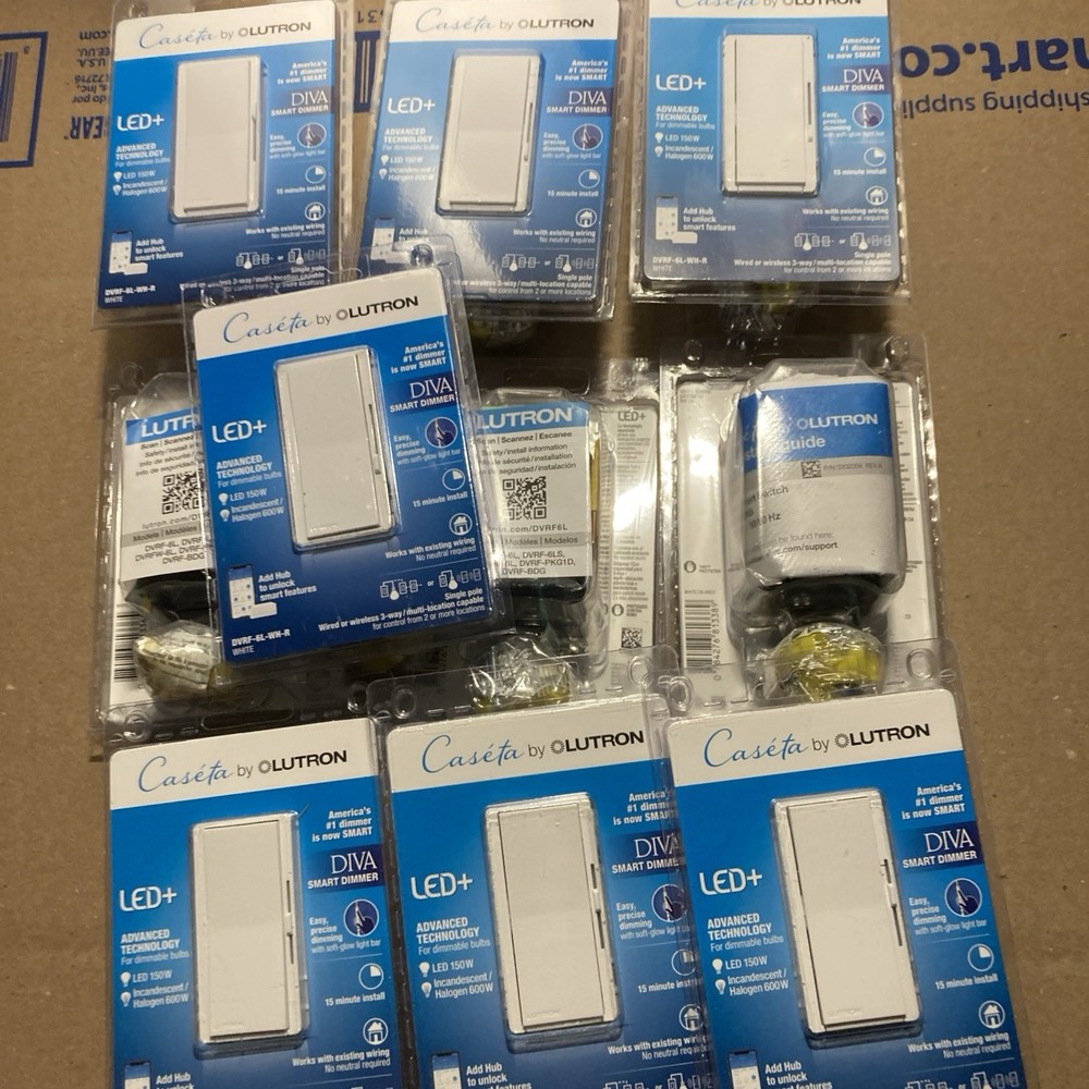 Lutron Diva Smart Dimmer – White 10 pack 🔟 pack 🔥🔥🔟🔟🔥🔥💯💯💯