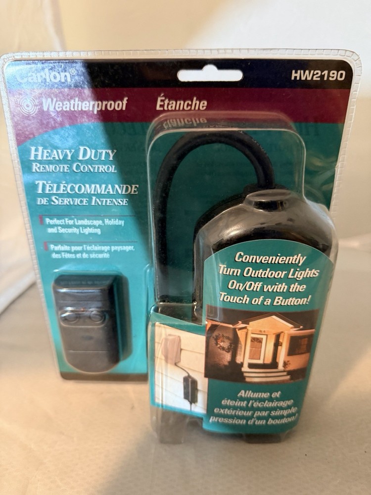 NEW Carlon HW2190 Weatherproof Heavy Duty Remote Control Outdoor Lights