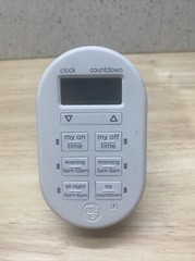My TouchSmart 26892 White Portable Indoor Plug-In Simple Set Digital Timer. W