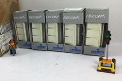 **NEW** 5 PIECE LOT – LEVITON 1755-AS DECORA COMBINATION THREE SWITCHES 15A/120V