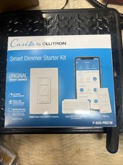 Lutron Caseta P-BDG-PKG1W Wireless Dimmer Kit with Smart Bridge – White