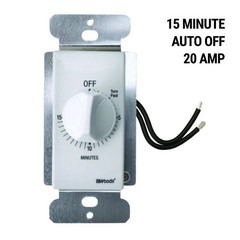 20 Amp 15 Minute Countdown Timer Switch In Wall Mechanical Spring Wound