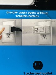 2x-my Touch Smart SimpleSetPlug-In Timer Schedule indoor lights Or Other Devices